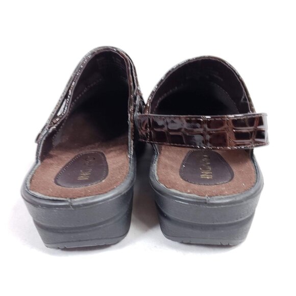 Ingaro Slide Mule Clog Women's Size 6.5 Brown Croc Embossed - Picture 7 of 9